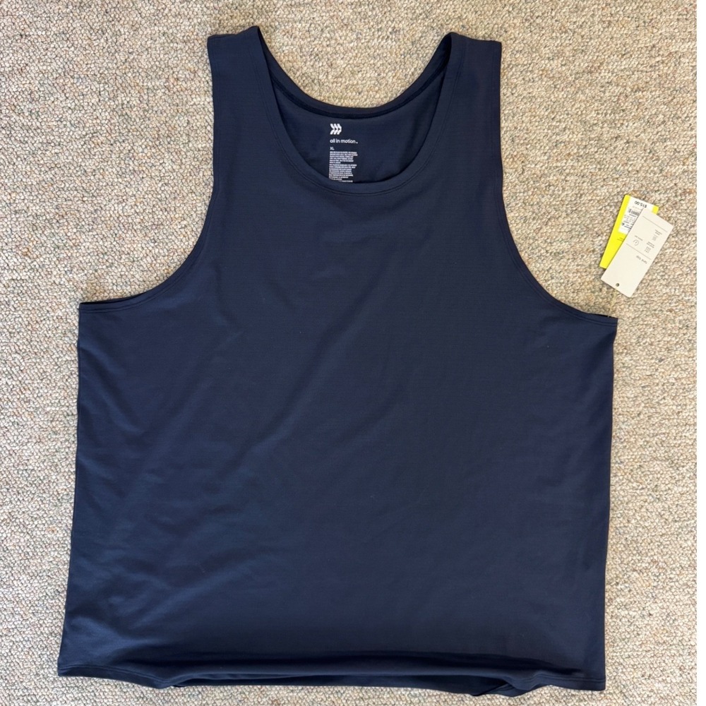 All in Motion Womens XL Navy Blue Active Tank Top Moisture Wicking Quick Dry NWT